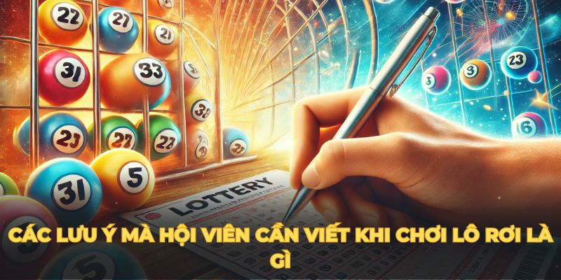 Các lưu ý mà hội viên cần viết khi chơi lô rơi là gì